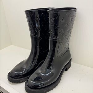 Louis Vuitton Black Women's Rain Boots